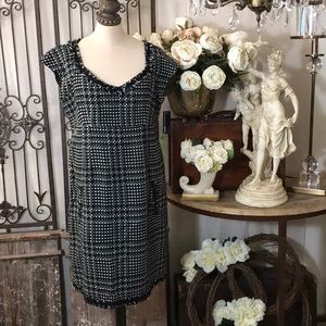 AGB Black and White Checkered Dress